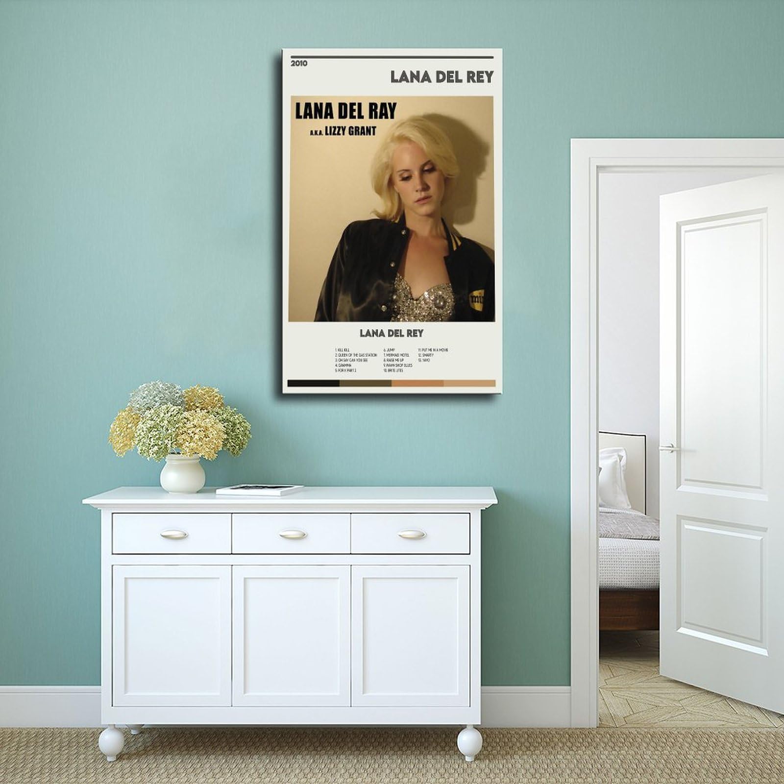 HAYNANCH Póster de Lana del Rey de Stargirl Music Poster decorativo e impresión artística