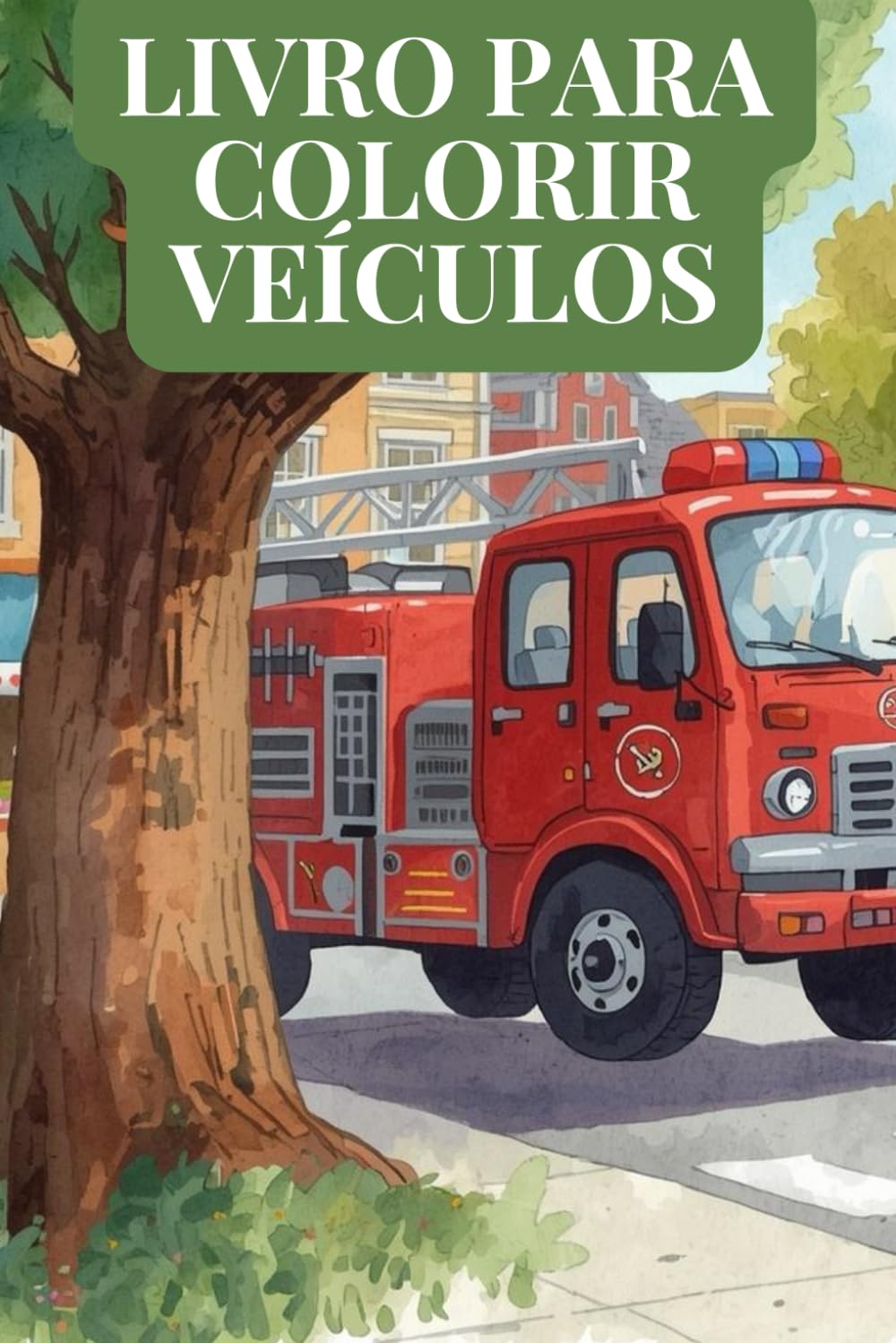 Livro para colorir veiculos 75 desenhos 3D