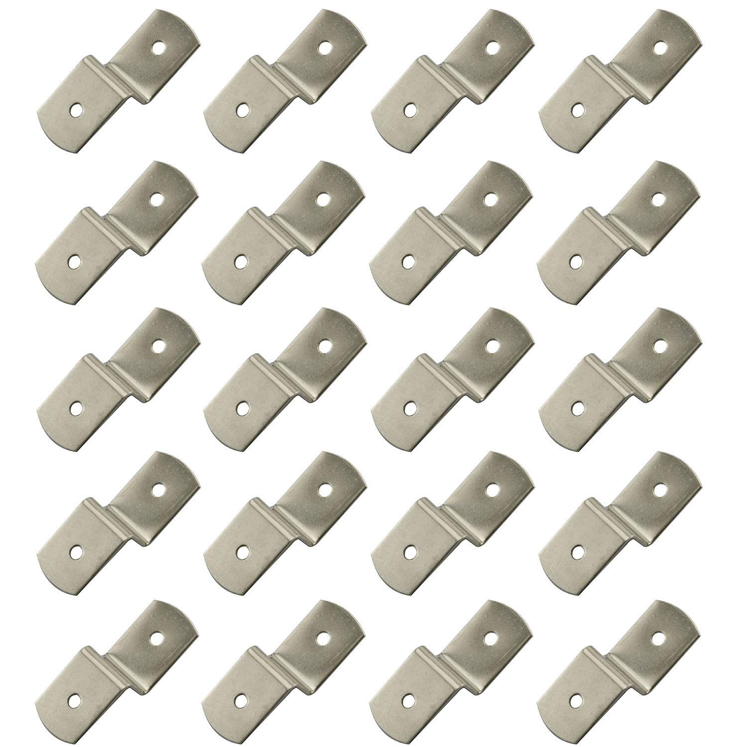 Youliang 20pcs Z Shape Picture Frame Braces Bracket Photo Frame Accessories 13x35mm