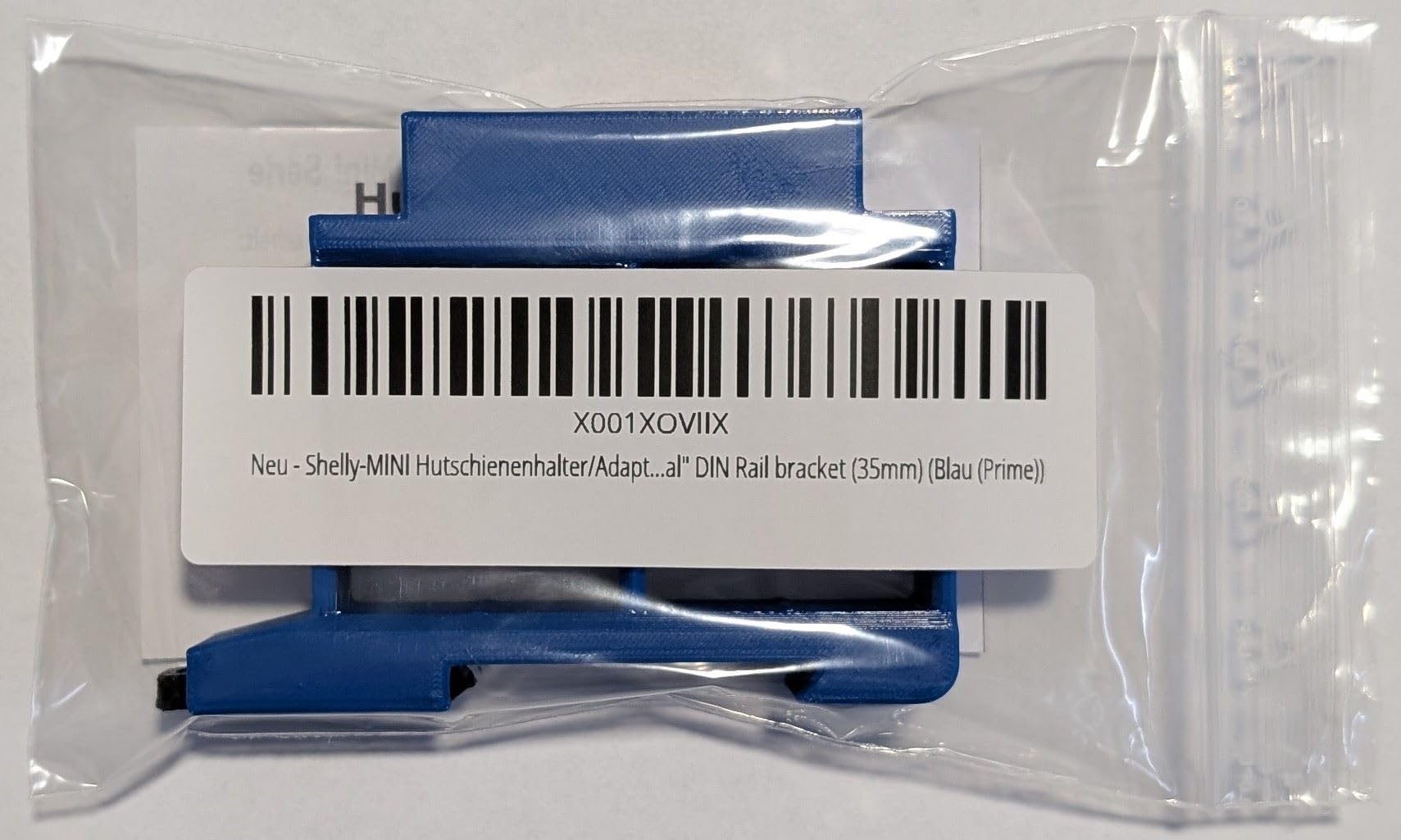 Print Worth - Supporto per guida 3D "Dual" per 9 Shellys serie MINI: 1, 1PM, PM, EM (Plus, G3, G4) DIN Rail Bracket (35 mm) (blu Prime)