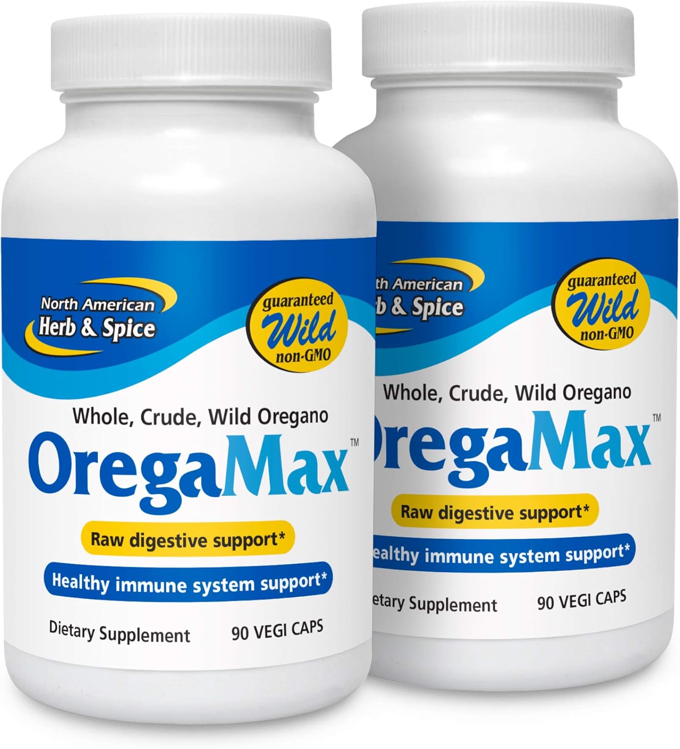 NORTH AMERICAN HERB & SPICE OregaMax (2 Pack) – 90 Vegi Capsules – Healthy Digestive & Immune Support – Oreganol P73 Oregano Oil Supplement with Garlic & Onion – Non-GMO – 180 Total Servings NORTH AMERICAN HERB & SPICE OregaMax (2 Pack) – 90 Vegi Capsules – Healthy Digestive & Immune Support – Oreganol P73 Oregano Oil Supplement with Garlic & Onion – Non-GMO – 180 Total Servings