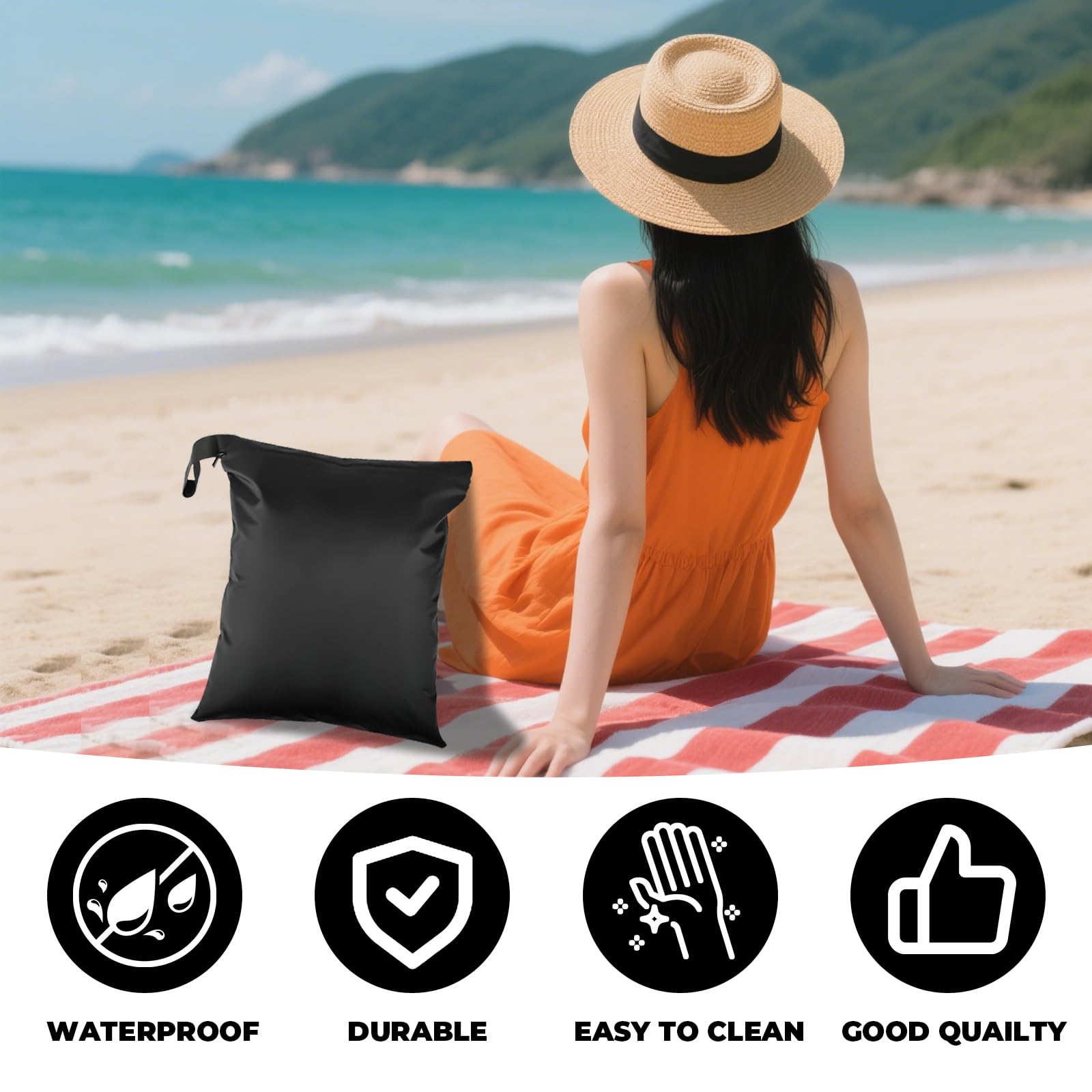 Sacchetti Impermeabili Wet Bag Costumi Bagno, 3 Pezzi, Chiusura Ermetica, Lavabile Riutilizzabile