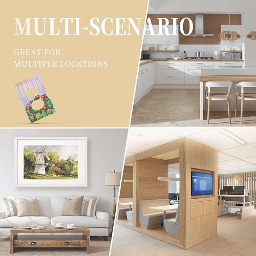 Vista 972 de Cubiertas decorativas de salida de estrella de mar playera, tablero de madera azul de concha de mar de 1 banda, decoración individual GFCI, placa