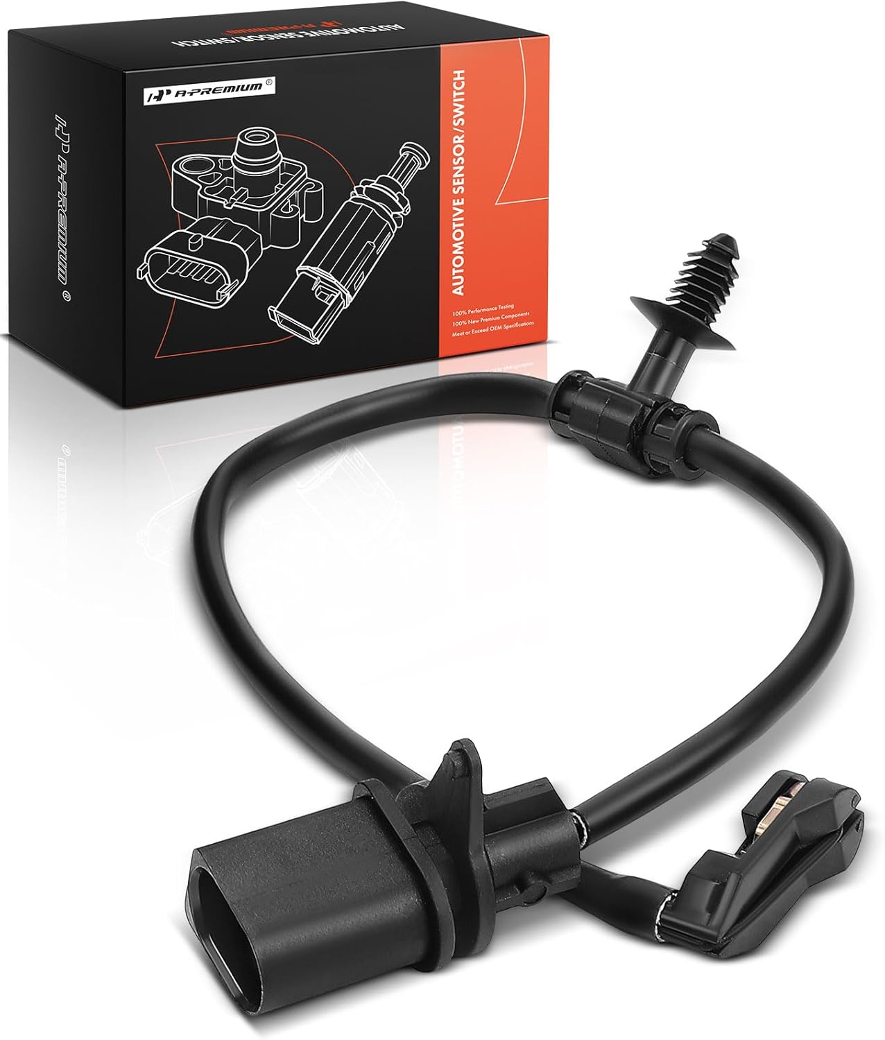 A-Premium Rear Brake Pad Wear Sensor Compatible with Audi Q5, SQ5, Q5 Sportback, SQ5 Sportback, A6 allroad, Q5 PHEV, S6, S7 Sportback, A6 Quattro, A7 Sportback, Q8 e-tron, Q8 e-tron Sportback