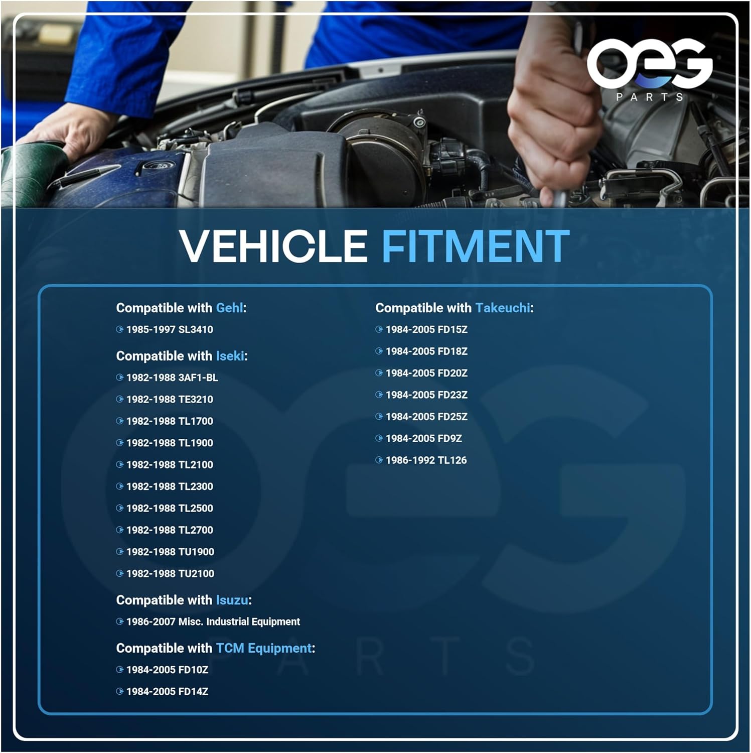 OEG Parts New Alternator Compatible With Gehl Skid SL3410 Isuzu 3KC1 3KCR1 3AE1 4JB1 C240 GD204293E, GD205008E, LR135-115, LR135-116, LR135-127, LR135-86, LR135-95, 6581-200-338, 6581-200-349