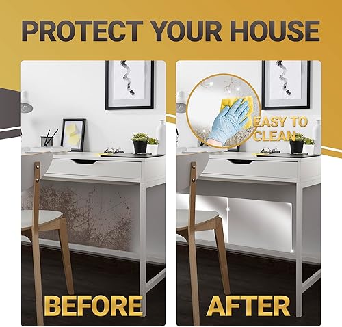 Miniatura 6 de T TOROTO9 - Protector de pared, 10 hojas de 12 x 17 pulgadas, película autoadhesiva a prueba de aceite, papel extraíble para armario y hogar (10)