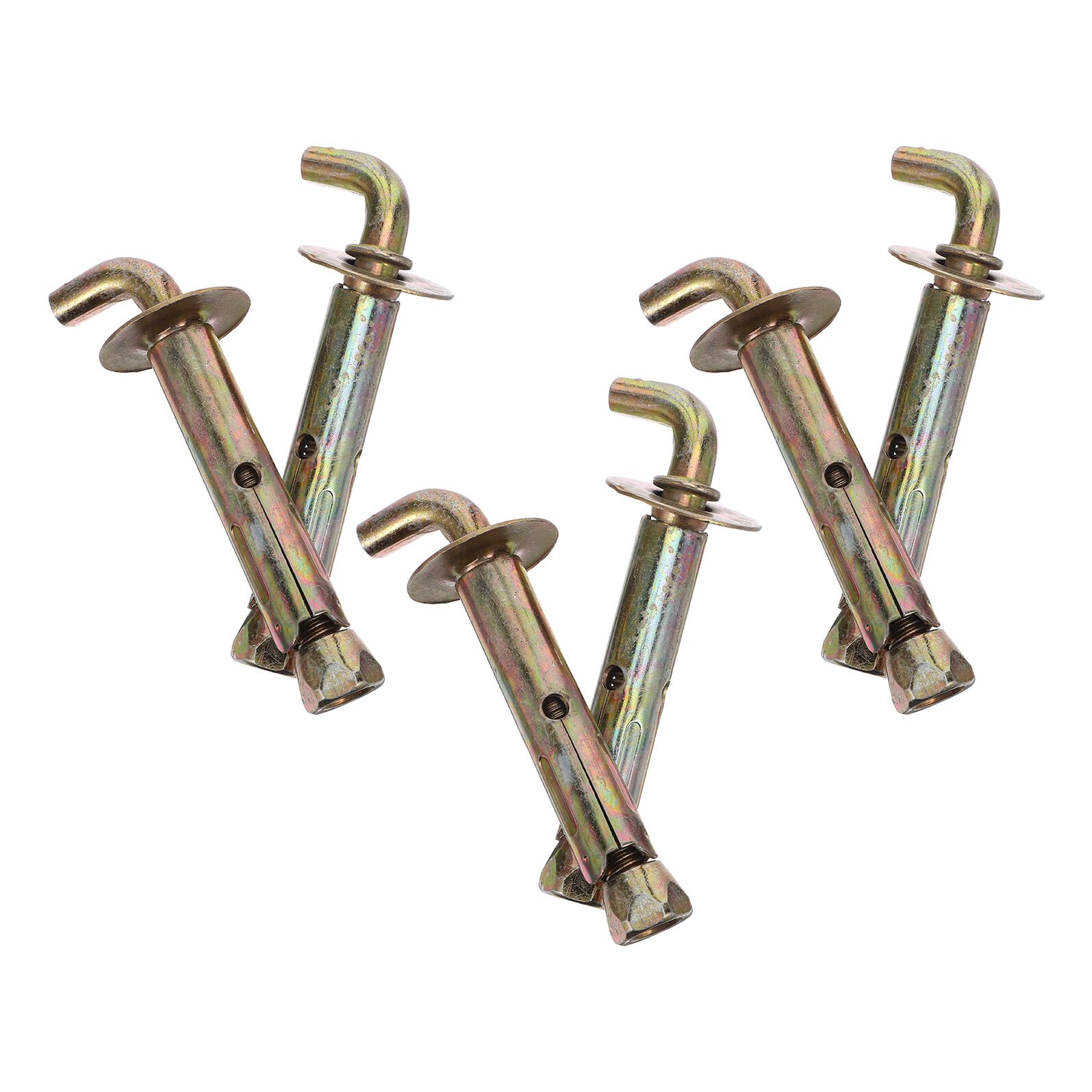 Outanaya 3 Sets Heavy Duty Expansion Bolts for Water Heater Mounting Multi-Wall Anchor Screws with Bracket Hooks for Concrete Brick Drywall Support Easy Installation