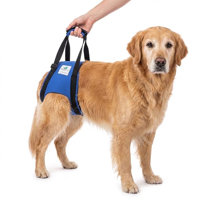 Nature Pet Tragehilfe für Hunde hinten - Tragegurt als Treppenhilfe