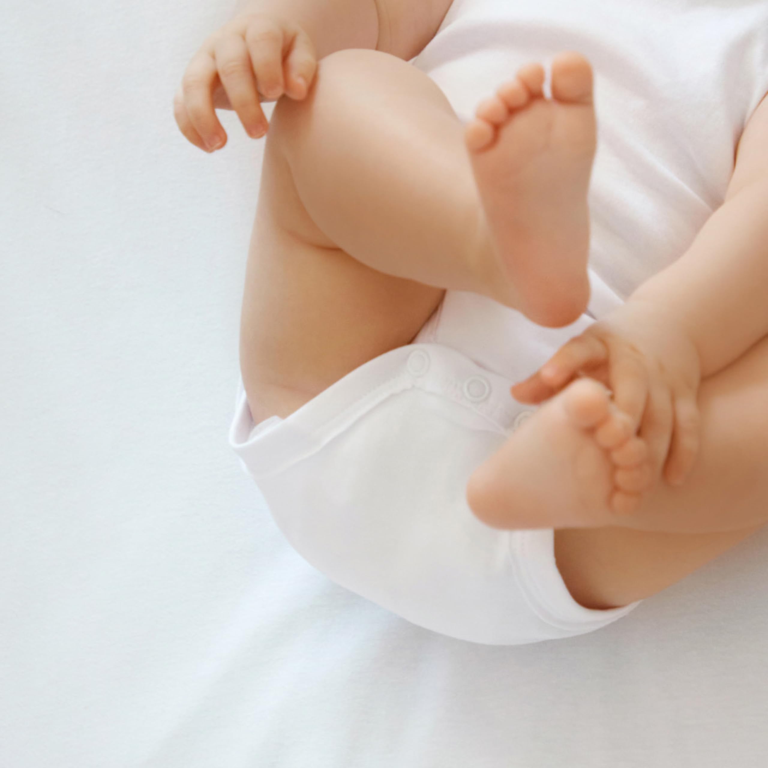 HonestBaby Pack de 5 bodis de manga corta de una pieza 100% algodón orgánico para niños pequeños, niñas, unisex