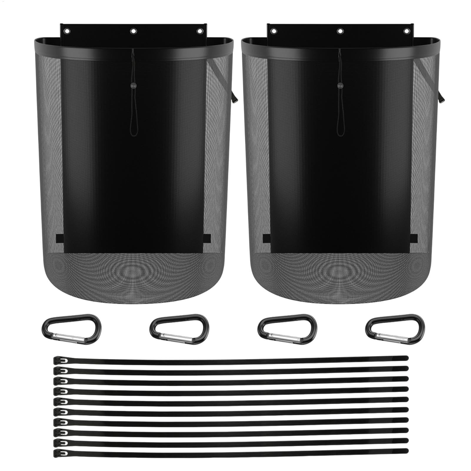 Sac de rangement pour piscine en maille, sac de rangement pour de piscine | Organiseur en maille Poolside | Lot de 2 sacs d'organisation de piscine pour flotteurs, radeaux, pâtes et bouée avec