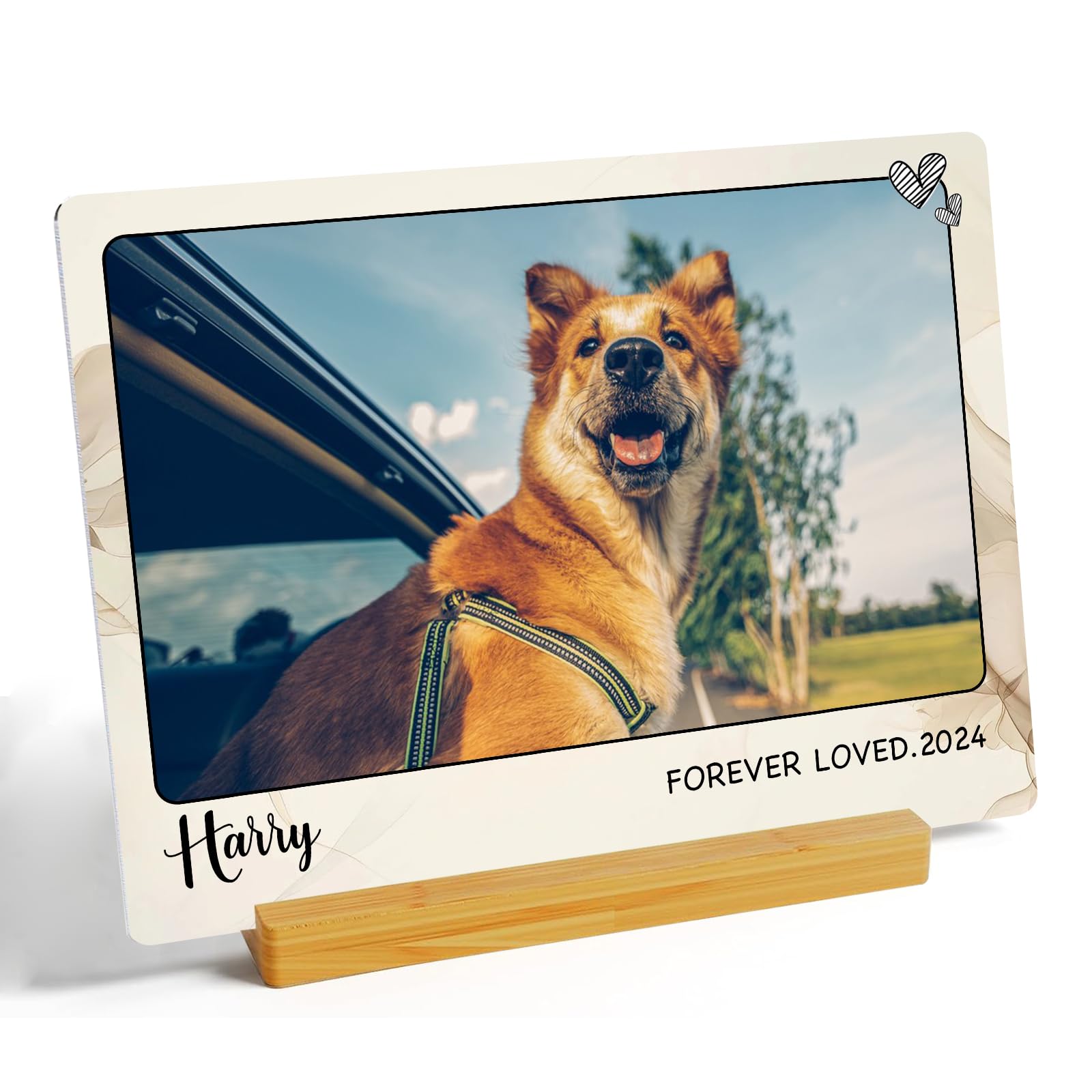 CUSTOM STEWARD Personalized Pet Memorial Gifts for Dogs Cats- Dog Memorial Gifts for Loss of Dog- Loss of Dog Sympathy Gift-Dog Bereavement