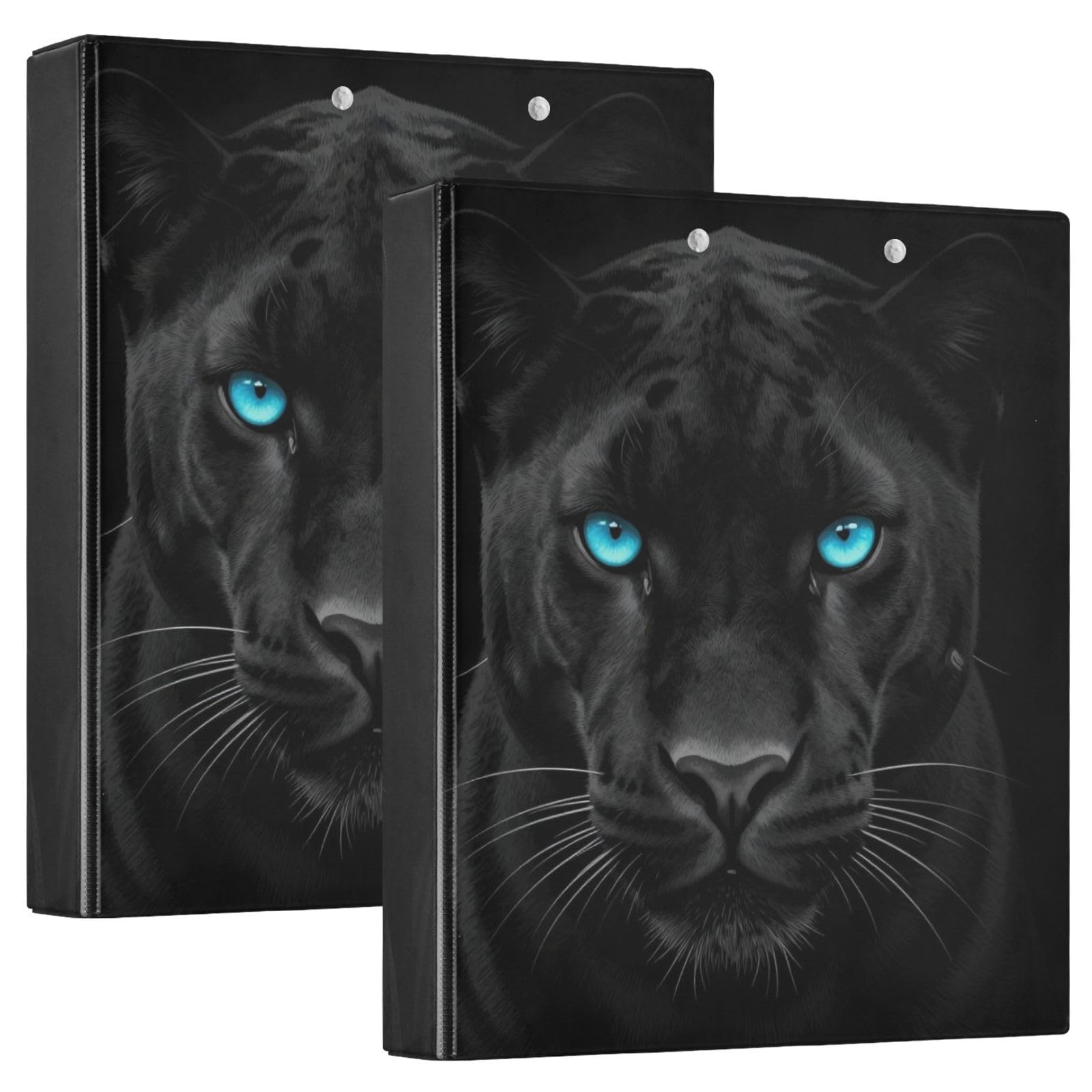 Raccoglitori da 1 e mezzo pollice per scuola Black Panther con blu brillante