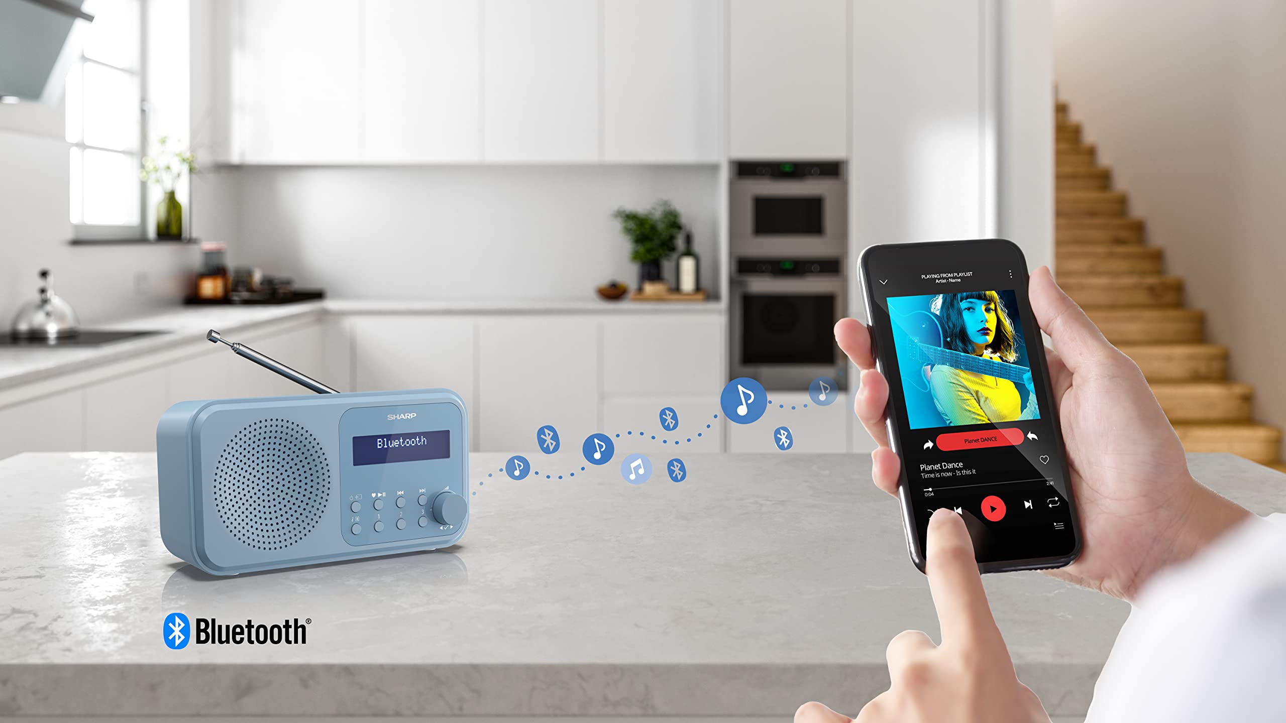 Sharp DR-P420(BL) Tragbares DAB+ Radio mit Bluetooth 5.3 – Bild 5