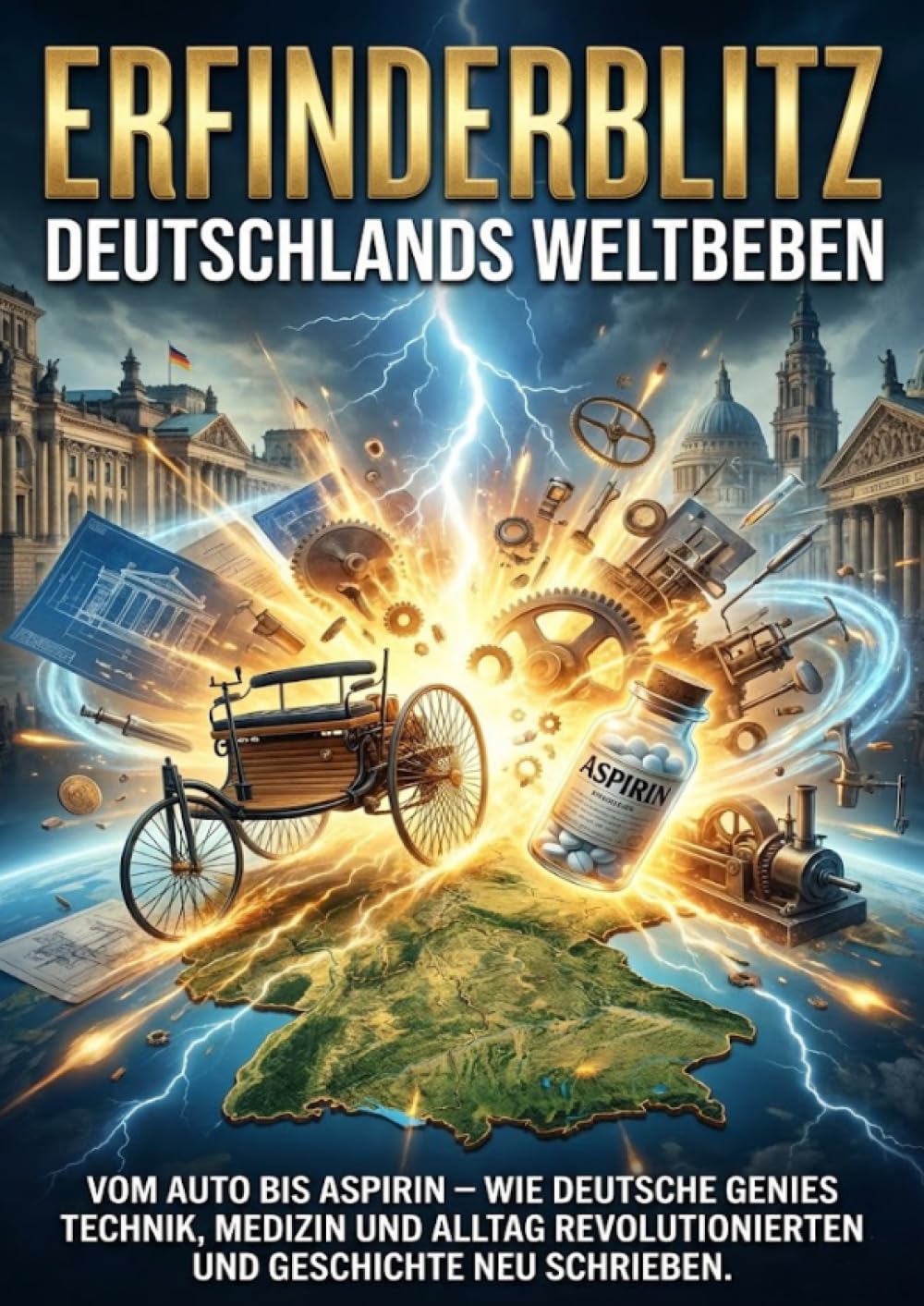 Erfinderblitz: Deutschlands Weltbeben: Vom Auto bis Aspirin – wie deutsche Genies Technik, Medizin und Alltag revolutionierten und Geschichte neu schrieben.