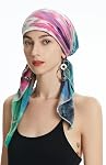 ZLYC Chemo Headwear Echarpe de tête Pre Tied Headwraps Casquette Turban légère pour femmes , tissu stretch léger, street fashion wrap chic, brunch de travail, fête de voyage sur la plage, casquette quotidienne polyvalente
