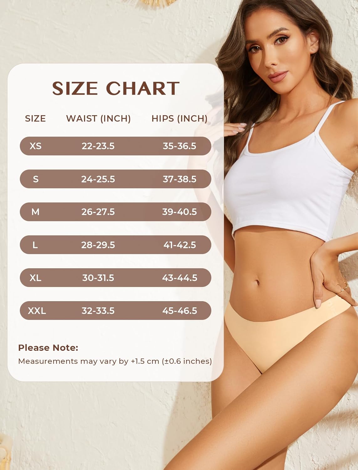 ANSUKOO Seamless Thongs for Women 6 Pack,No Show Underwear,Comfortable Ladies Panties Underpants,Invisible Gym Workout Undies - Image 5