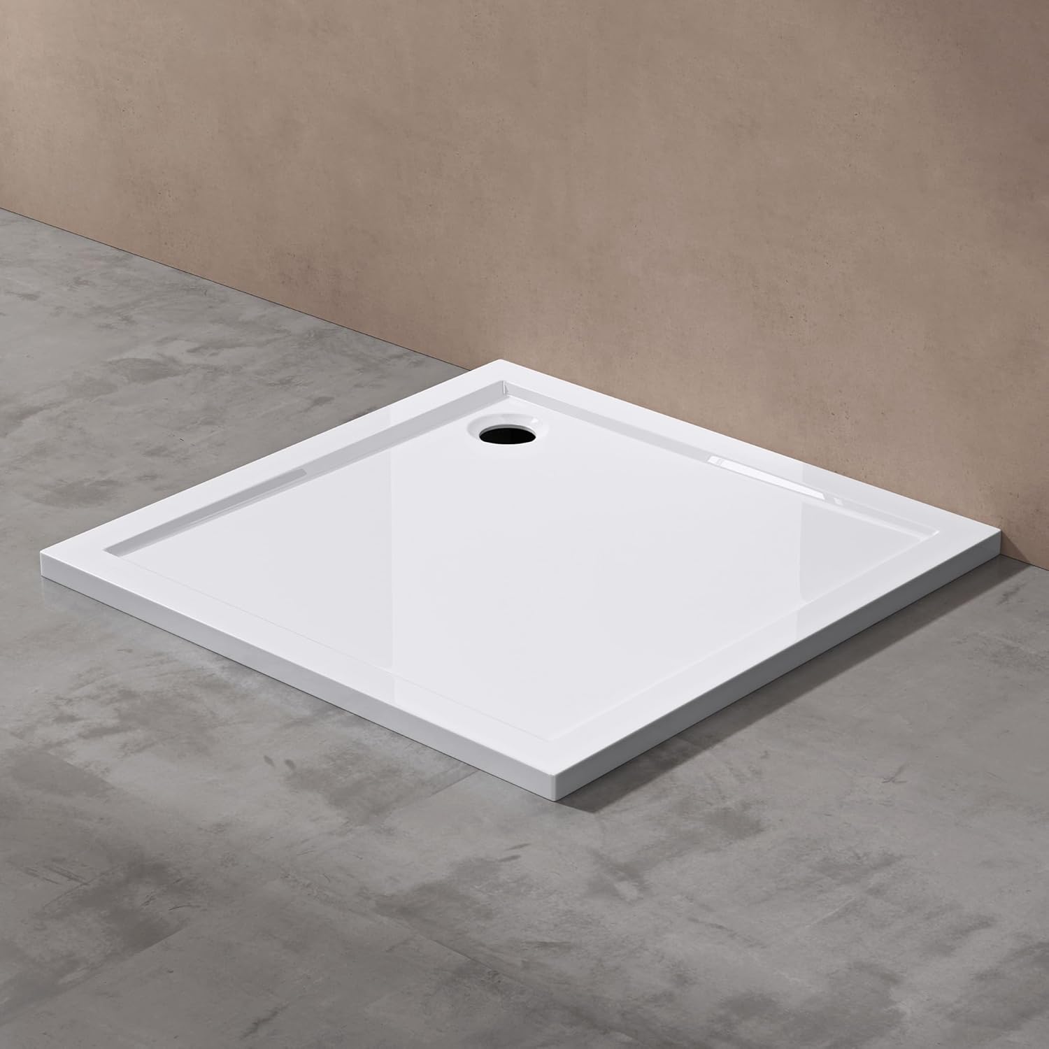 Sogood Faro1 W 70 x 70 x 4 Square Shower Try Flat Made from Acrylic DIN ...
