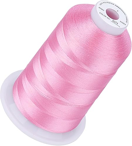 Miniatura 149 de Simthread Hilo de bordar de 5500 yardas, hilo de poliéster 100% 100% de largo de 16,404.2 ft de alto yarda, 170 + colores vivos, clasificación