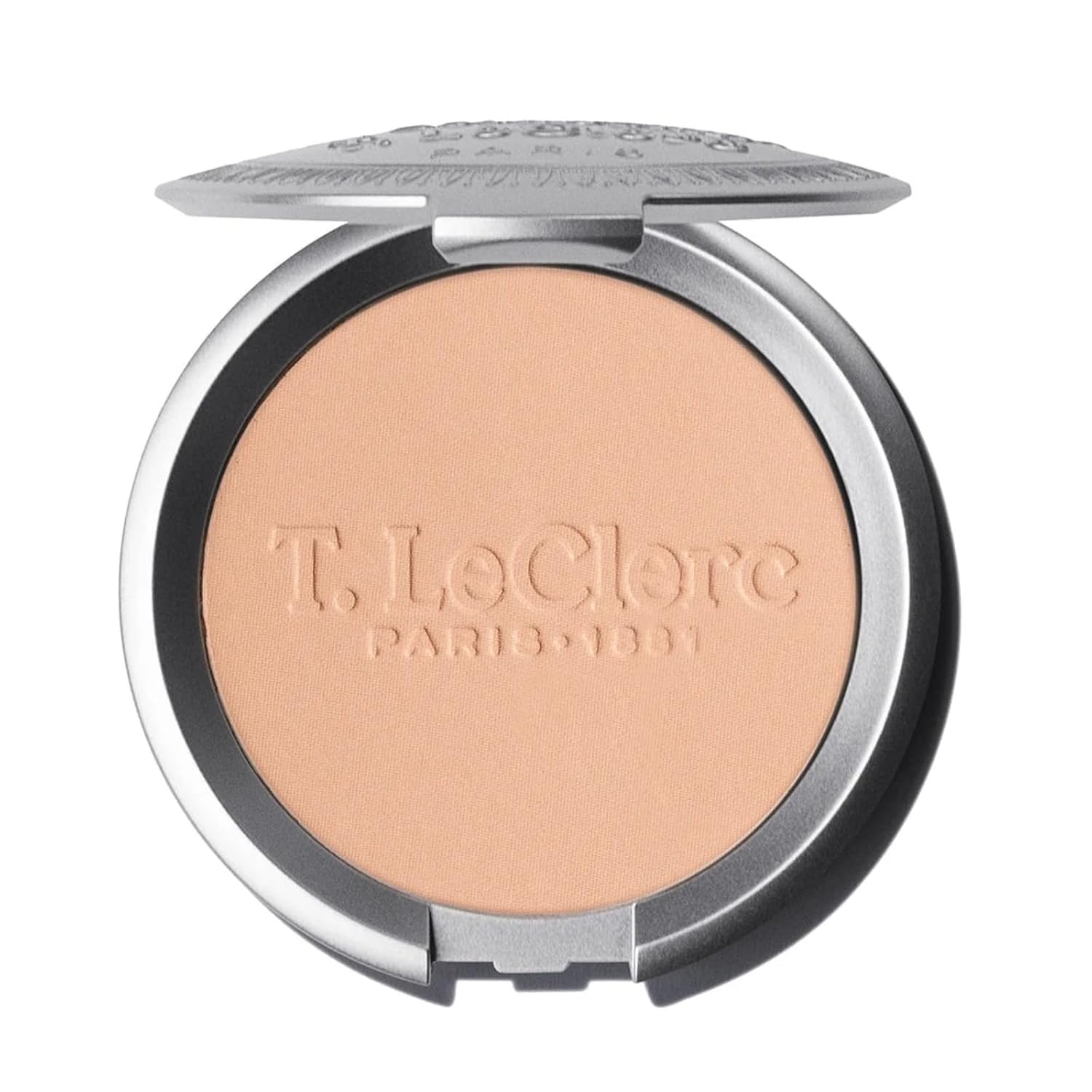 T. Leclerc Compact Pressed Powder - Super-Blendable Face Makeup Longwear Portable Matte Finish Radiant Natural Medium to Full Coverage Airbrushing Mineral Base For Pores & Imperfections (Sable)