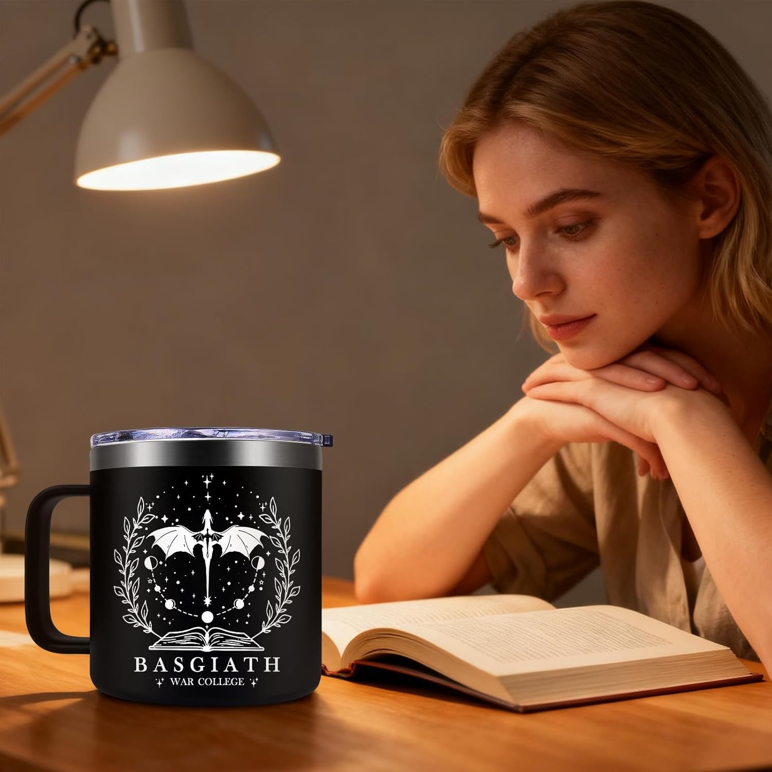 Fufendio Fourth Wing Funny Mug 14oz, Fourth Wing Gift Merch, Inspired Fantasy Book Lover Gifts, 4th Wing Bookish Dragon Merchandise - Image 6