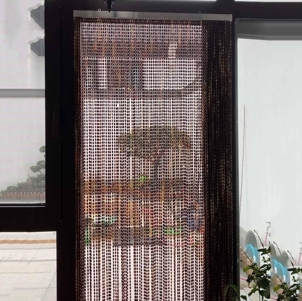 Generic Perlenvorhang 80x180cm 80x200cm Balkontür Vorhang Fadenvorhang Tür Raumtrenner Vorhang Fensterdekoration(80x180x2cm)