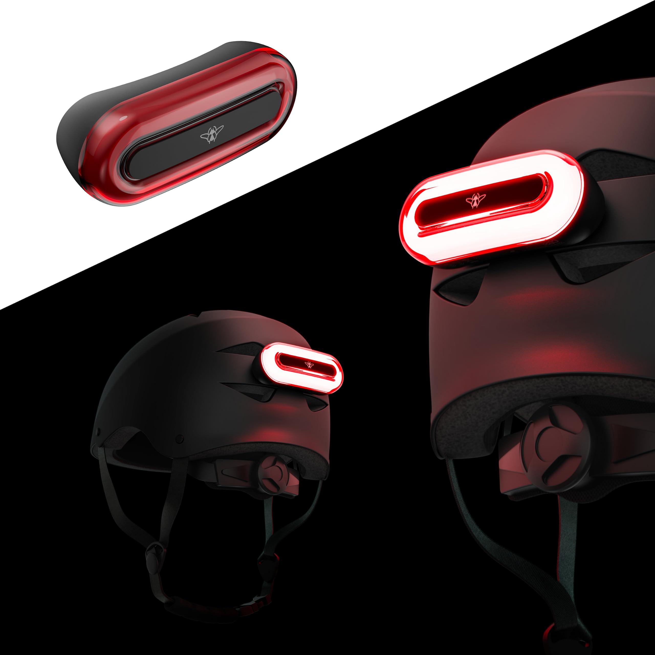 CASR Halo Led, Système Led pour casques de mobilité, Grande visibilité, Large autonomie, Universel, Améliore la visibilité de nuit, Grande autonomie, Recharge via USB-C