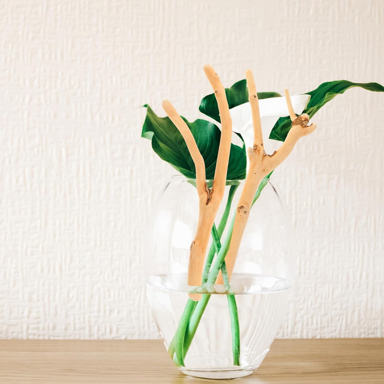 Luxshiny Natural Driftwood Craft Sticks Y-Shaped Wooden Log Twigs for DIY Wood Crafts, Flower Arrangements and Home Table Decor, Natural Wood Accessories for Wedding and Rustic Decoration