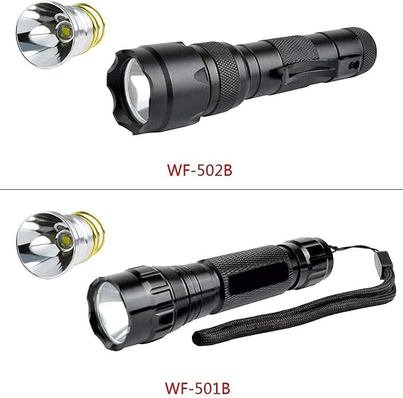 Ultra Bright Flashlight Bulb LED Replacement Bulbs Drop-in P60 Design Module for All Surefire Hugsby C2 G2 Z2 6P 9P G3 S3 D2 Ultrafire 501B 502B, 900LM 1 Mode Lamp Bulb Torch Repair Parts(2 Pack)