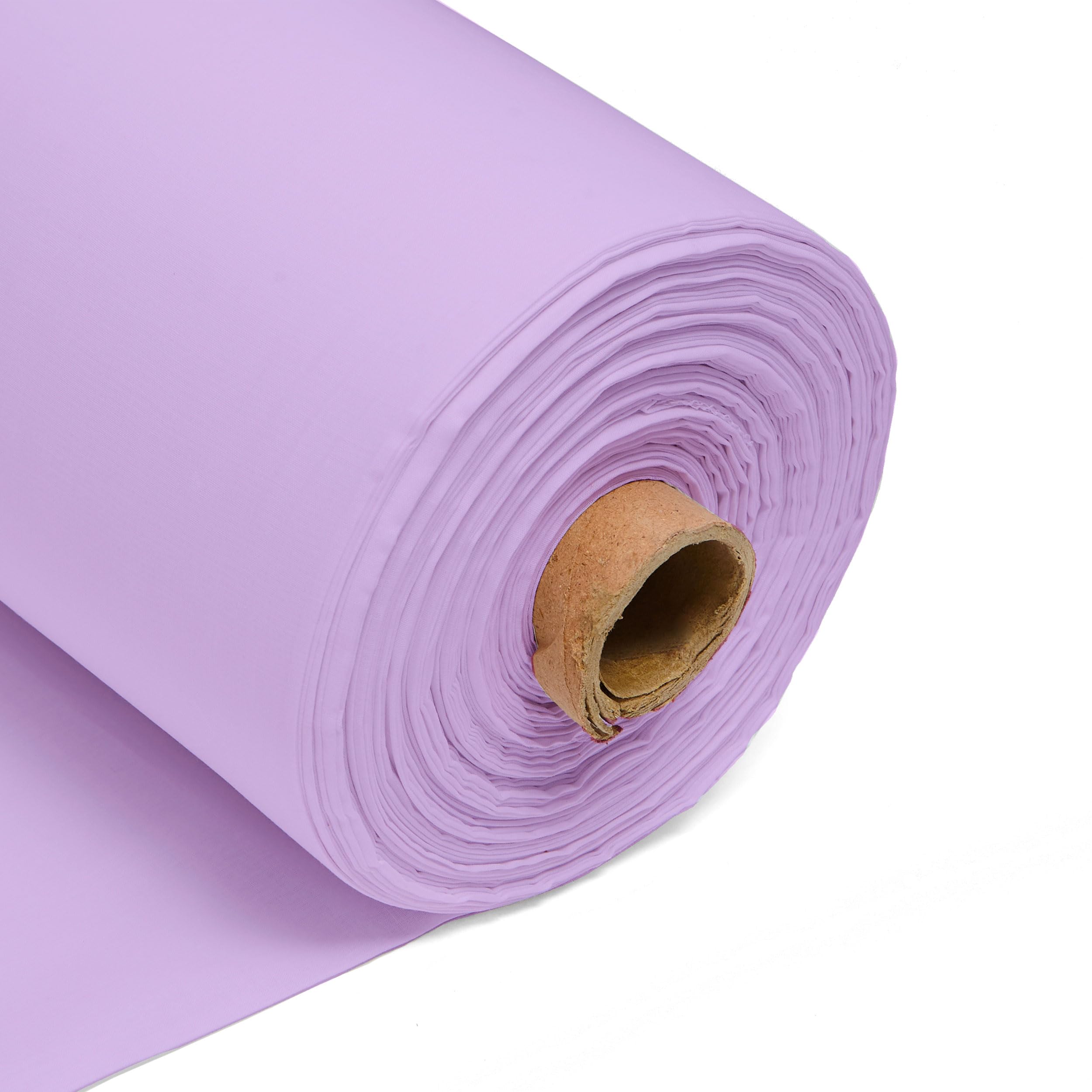 100% Cotton Fabric 60 Inch 150cm Wide 150GSM Material for Sewing, Dressmaking, Quilting, Curtain Linings, Pillowcases & Totes Fabric by The Half Metre by Discount Fabrics LTD(Lilac, 50m)