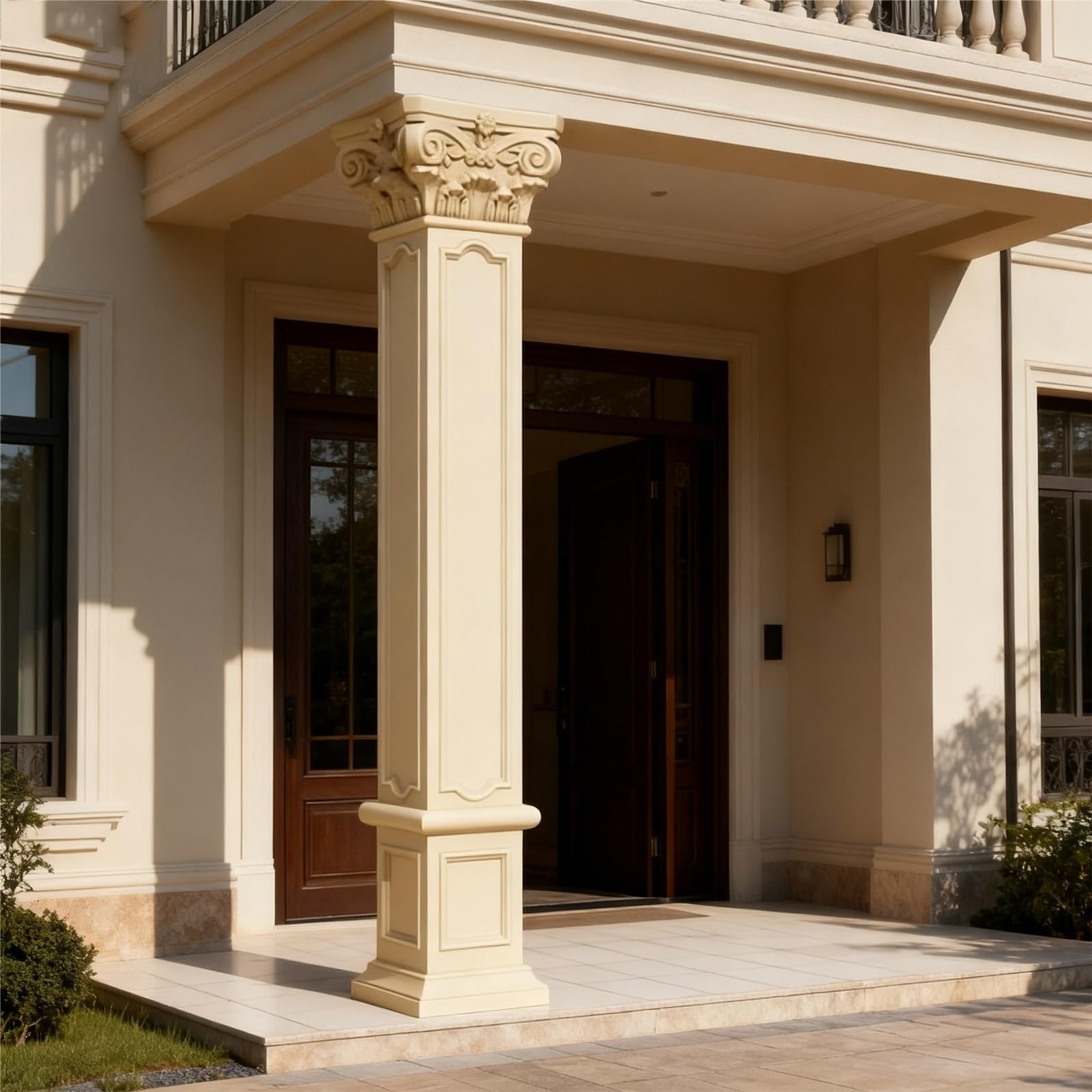 Stampi per balaustra a colonna romana da 3,5 m, decorazione architettonica rotonda per pilastro, ABS fai da te per colata di cemento, gesso e calcestruzzo