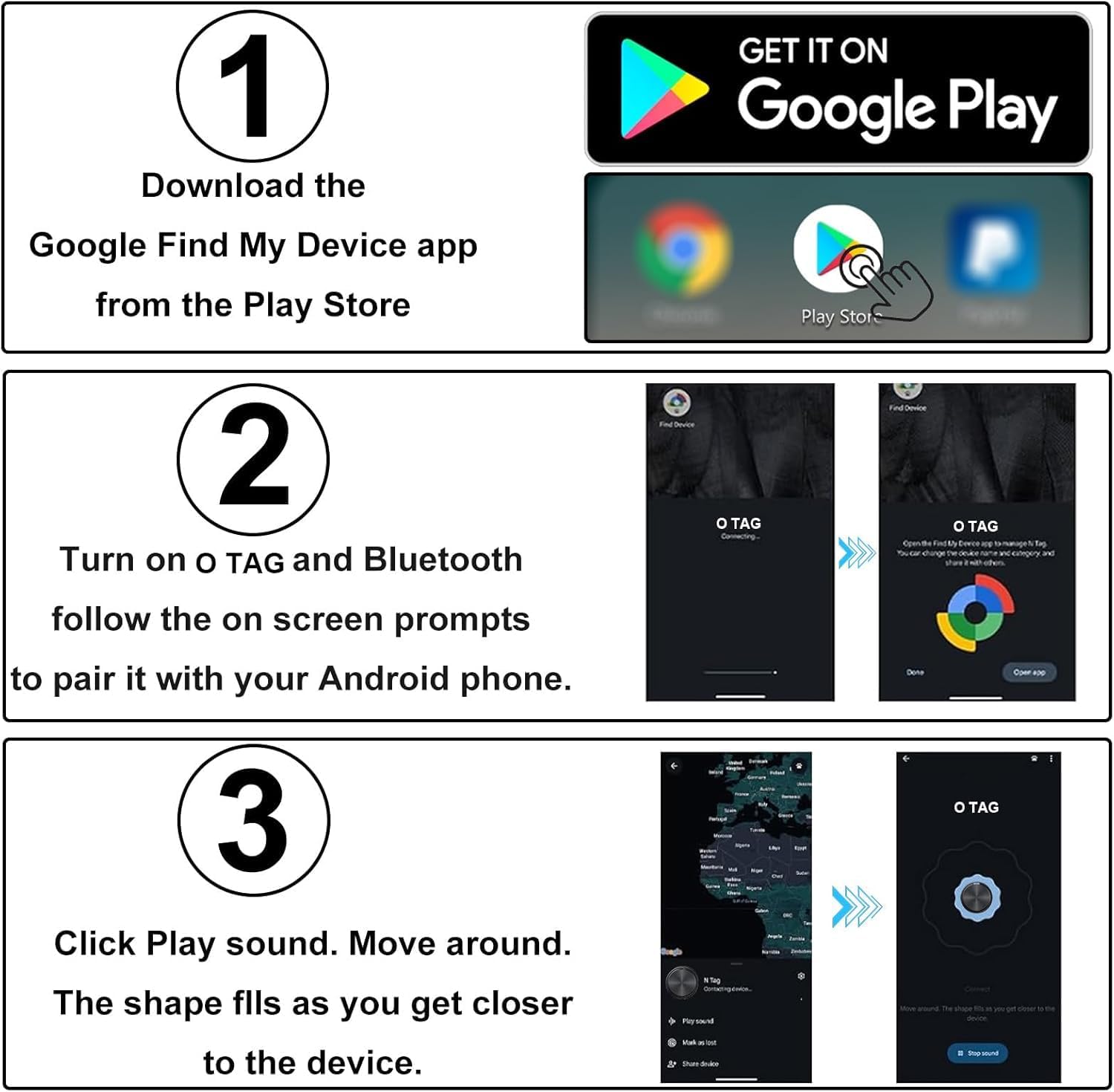 Bluetooth Tracker Tags for Android,Smart Tracker Tags,Bluetooth Tracker Works with Google's Find Hub Device App,(Android Only) Smart Tag Tracking Your Keys,Wallet,Pets and Suitcases