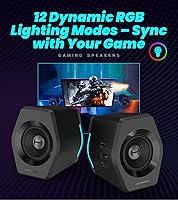 Vista 3 de Edifier G2000 Altavoces RGB para Juegos, 32W de Potencia Máxima, Diseño Compacto para PC/PS4/Escritorio, Bluetooth 5.1, AUX de 3.5mm, Modos