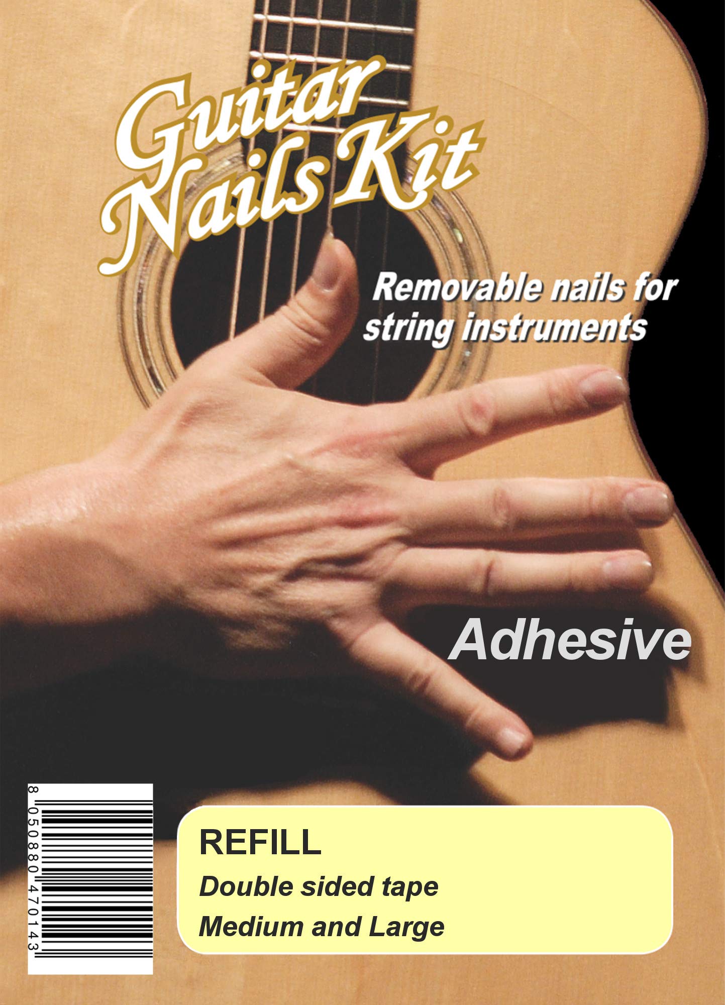 Guitar Nails REFILL Soft (3) Small | Unghie per Chitarra | removibili | con Biadesivo