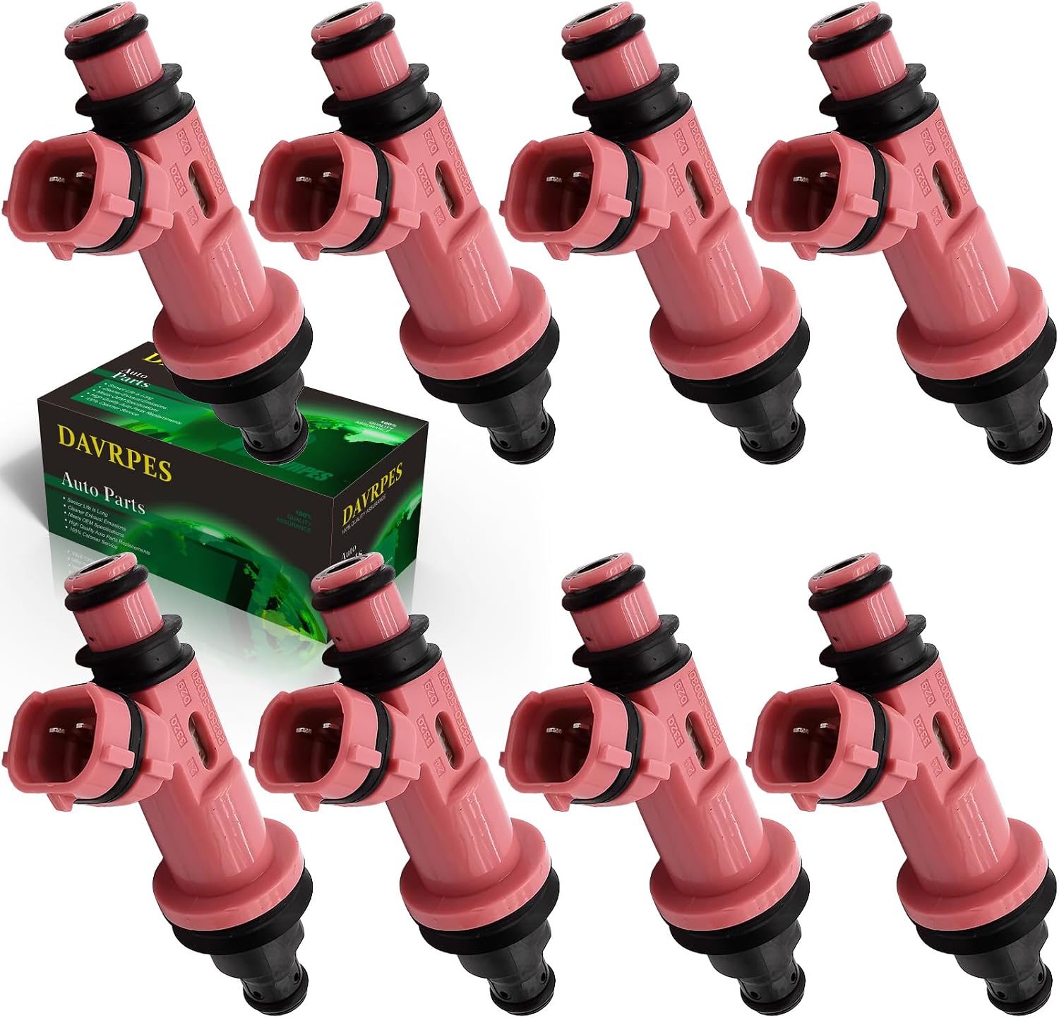 8Pcs 23250-50030 Fuel Injectors Fuel Spray Nozzle Engine For 1998-2000 Lexus GS400 SC400 4.0L 2001-2007 Lexus GS430, 2001-2006 Lexus LS430, 2002-2010 Lexus SC430 4.3L 23209-50030