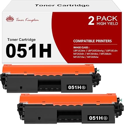 Toner Kingdom 051H Toner Cartridge for Canon Printers