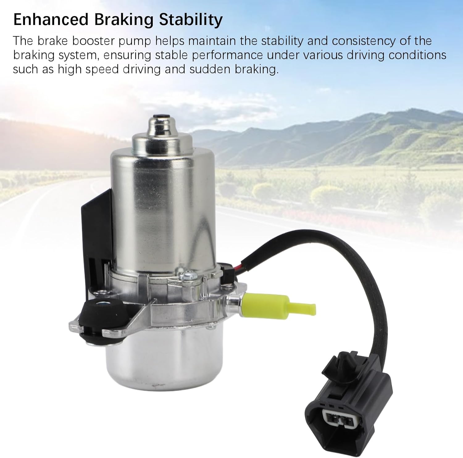 Electric Vacuum Pump Power Brake Booster Auxiliary Pump Assembly 20804130 31317530 Replacement for CTS STS Caprice HHR, V40 V50, with 20939309 20914523 26110FJ00 for Saturn SKY