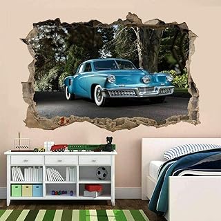 Pegatinas de pared Vendetta Battaglia Brick Wall Decal fracassato 3d adesivo Art Vinyl Specchi da parete 60 * 90cm