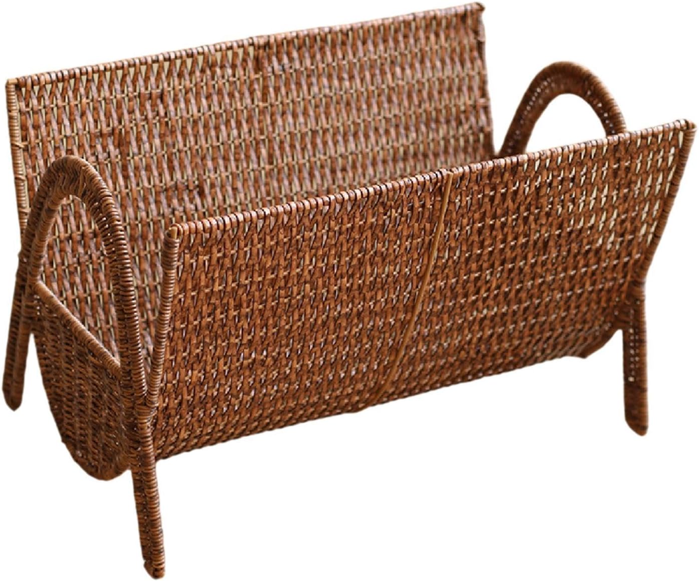 Woven Rattan Imitation Magazine Rack