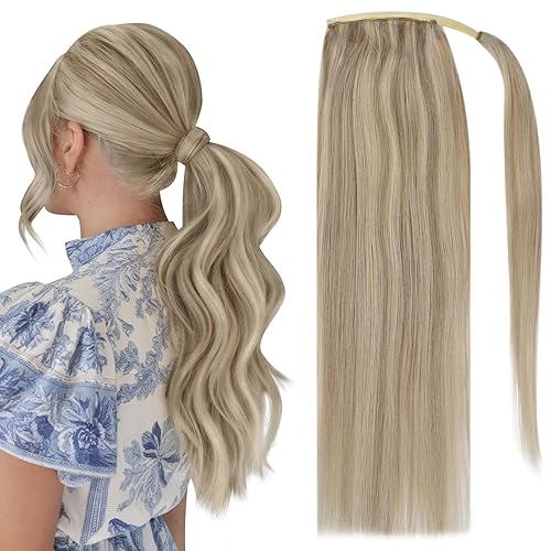 Miniatura 22 de Extensión de pelo Full Shine 16 pulgadas color rubio miel # 27 mechas # 6 Cheust Brown Remy, micropartículas, anillo Remy Micro Loop, extensiones