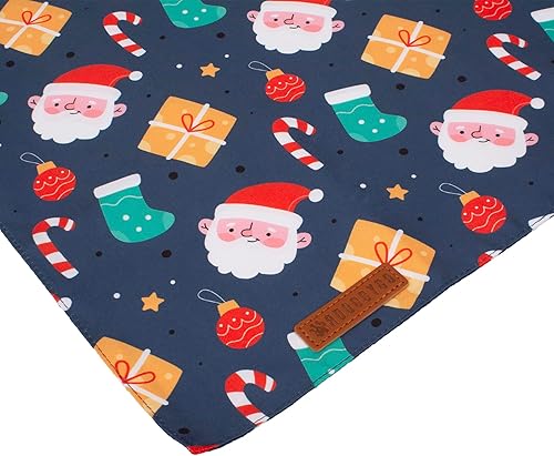 Miniatura 6 de ADOGGYGO Bandana de Navidad para perro, bufanda de Papá Noel, muñeco de nieve, tela duradera de alta calidad, ajustable, bandanas de Navidad para