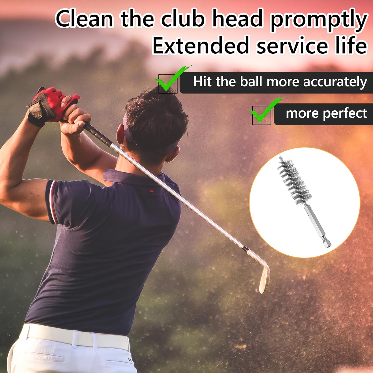 7 Pcs Stainless Steel Wire Brush for Drill Bore Brush, Bore Set Hex Shank Twisted Wire Bristles Cleaning with Handle for Drill,Pipes, Auto Parts & Metalworking