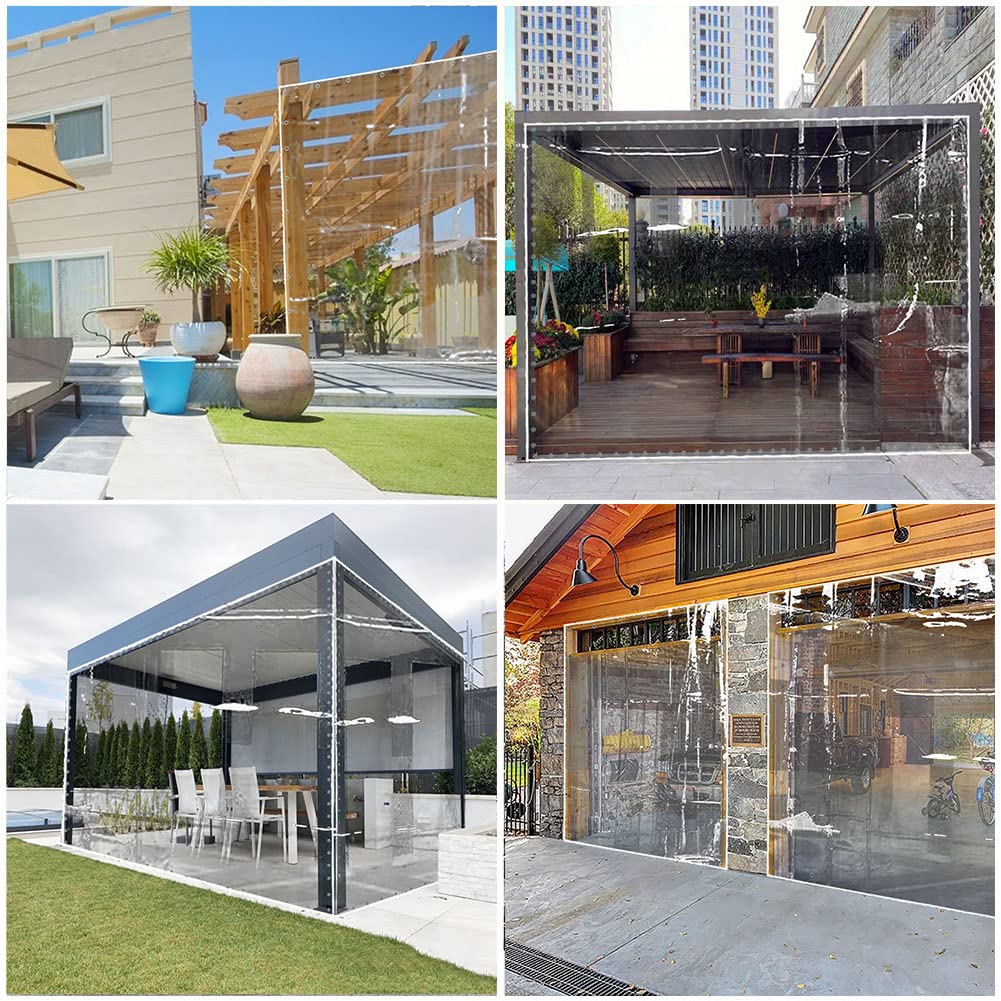 Tenda a pannello per esterni, protezione UV, opaca, per gazebo, terrazza, pergola, balcone, occhielli nella parte superiore e inferiore, bianca, 180 x 240 cm, resistente alle intemperie