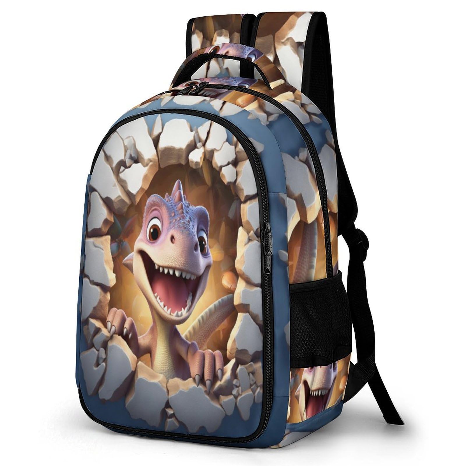 Mochila Dragón León Escolar Para Niña, Mochilas Niñas 6 8 10 Chicos, Mochila Colegio Niños De Viaje Con Animal Patterns, 32 X 18.5 X 42 Cm