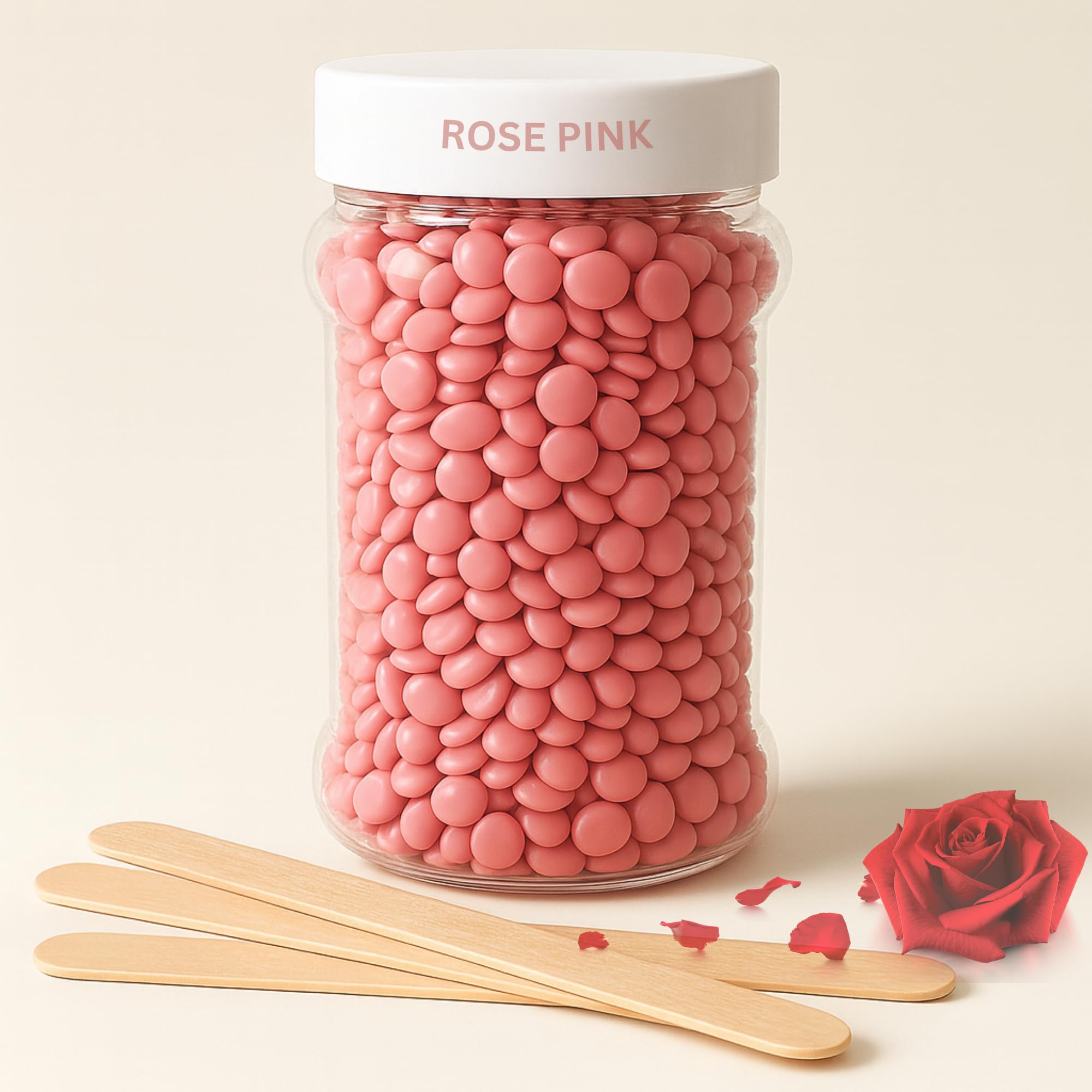 KIRUDI Rose Pink Hard Wax Beans 75g – Stripless Brazilian Wax Beads for Face, Bikini, Underarms & Body – Gentle Hair Removal for Sensitive Skin – Painless At-Home Waxing for Women & Men-image-44