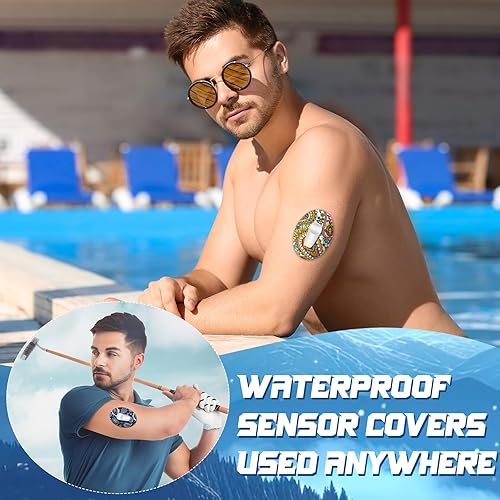 Vista 38 de Paquete de 36 parches adhesivos para sensor Libre 2 con cielo estrellado CGM Parches impermeables CGM cubiertas CGM a prueba de sudor Sensor