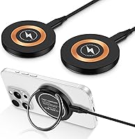 Vista 1 de Samsung S25 Ultra Wireless Charger Fast Charging Pad Magnetic Charger for Samsung Galaxy S26 S25 Plus/S24 Ultra/S23/S22/S21/S20/S10,2Pack 15W