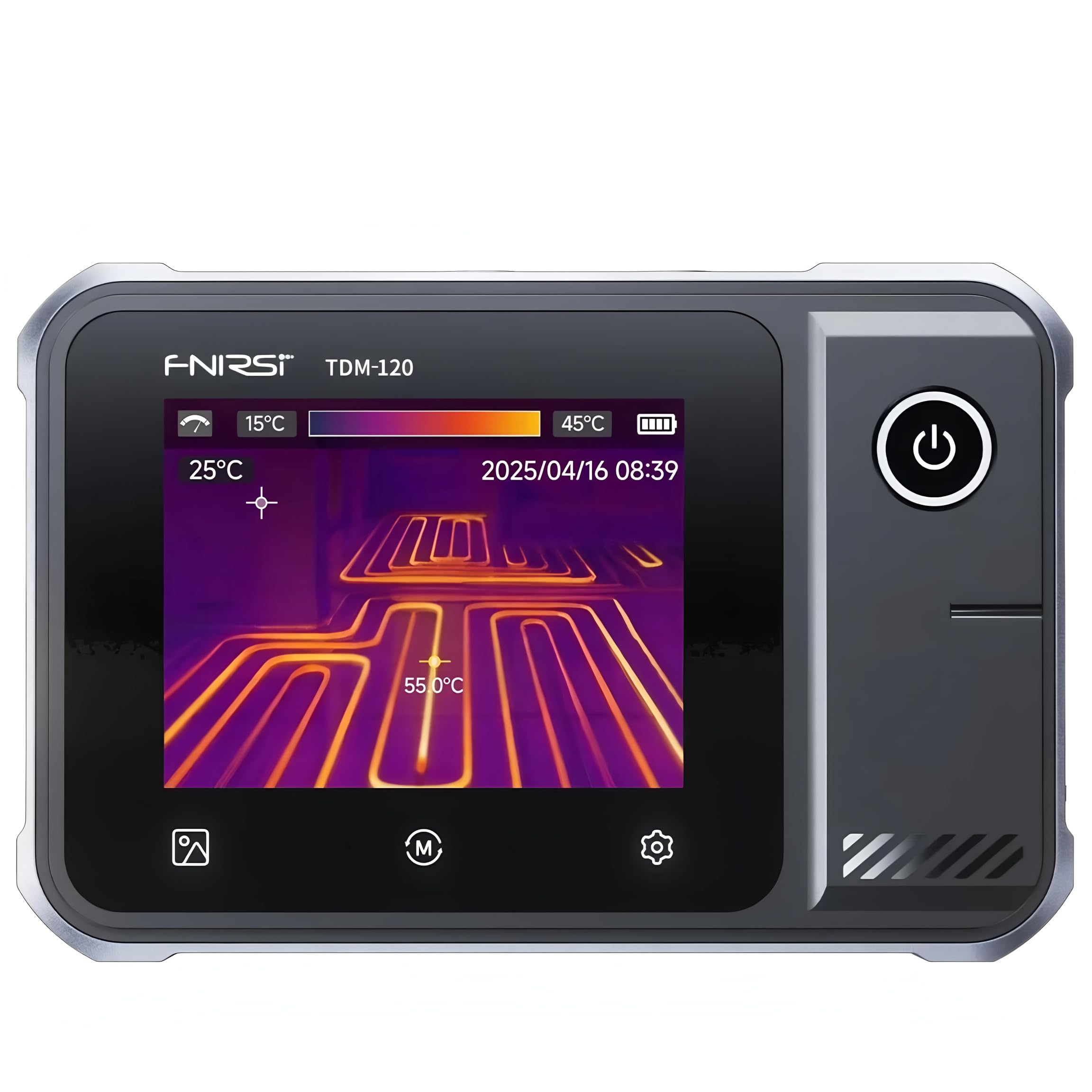 2 IN 1 TDM-120 Temperaturtester MIT Multimeter 120x90 Auflösung -20°C~400°C Bereich Touchscreen-Display Tragbares Messwerkzeug (TDM-120)
