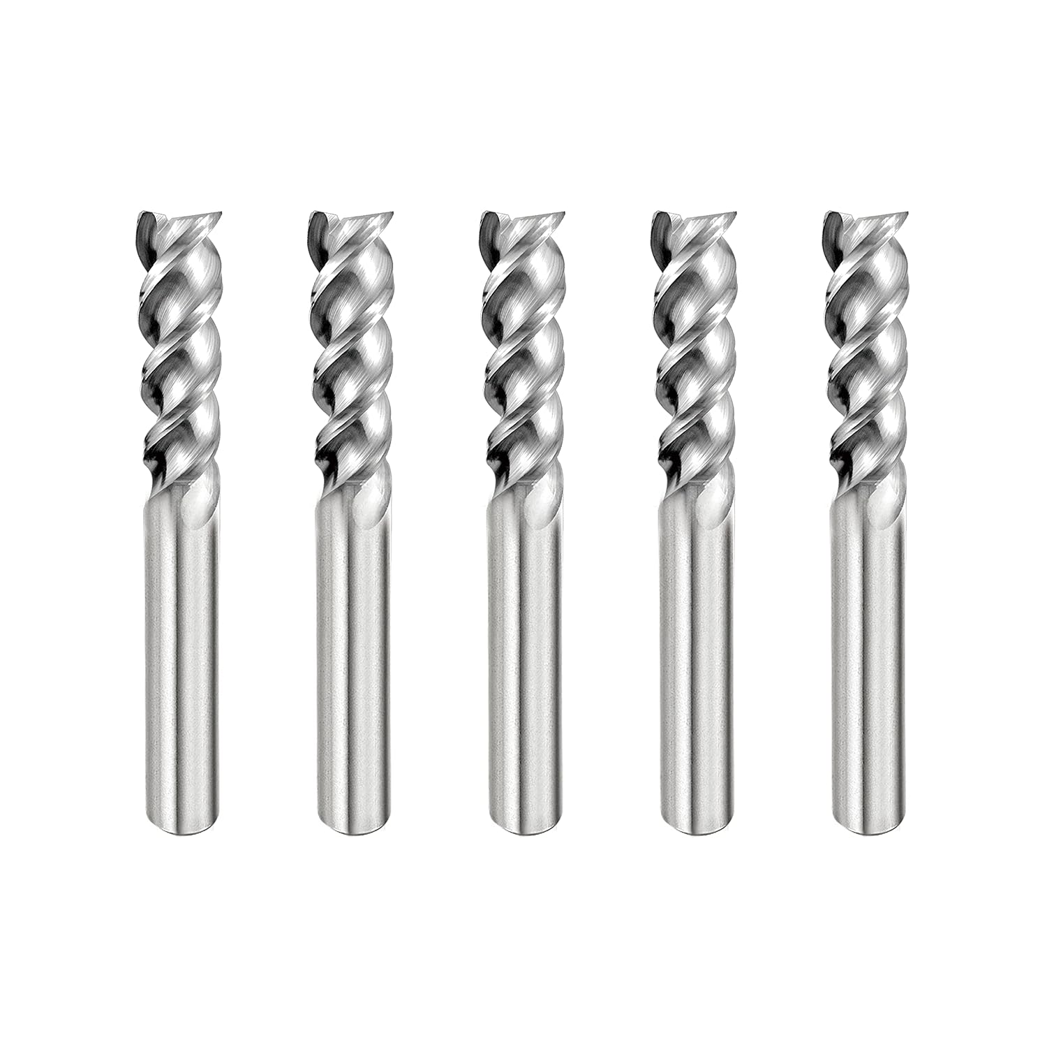 SPEED TIGER AUE Carbide Square End Mill For Aluminum Applications High Feed U Type Design For Roughing And Finishing 3 Flute Uncoated Aue0803 Made In Taiwan 1 Piece 8 Mm
