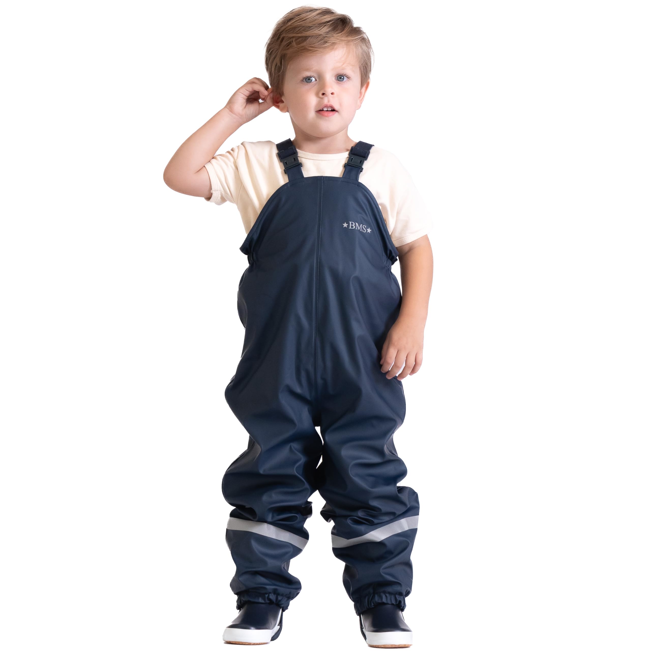 BMS® Schneehose gefüttert für Kinder, ideale Winter-Matschhose und Buddelhose mit kuscheligem Fleece, 100% wasserdicht, besonders hautfreundlich und weich Softskin, Oeko-Tex, Mädchen, Jungen