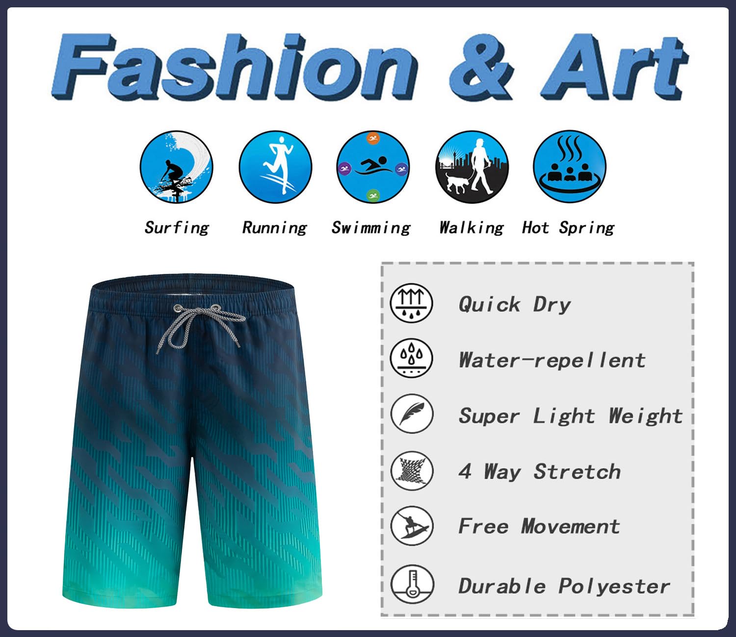 APTRO Bañador Hombre Corto Ropa Hombre Secado Rápido Natacion Surferos con Forrado Hawaianos Vacaciones Tallas Grandes